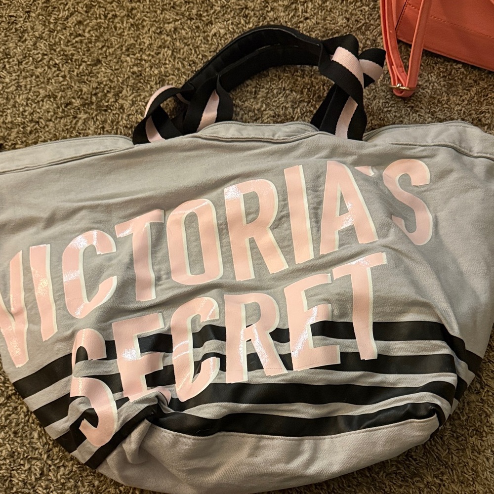 Victoria's Secret Pink and Gray Tote